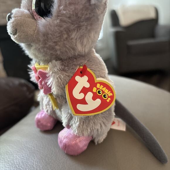 New Ty Beanie Boos - SQUEAKER the Mouse (6 Inch) Plush Stuffed Animal Toy - Picture 2 of 4